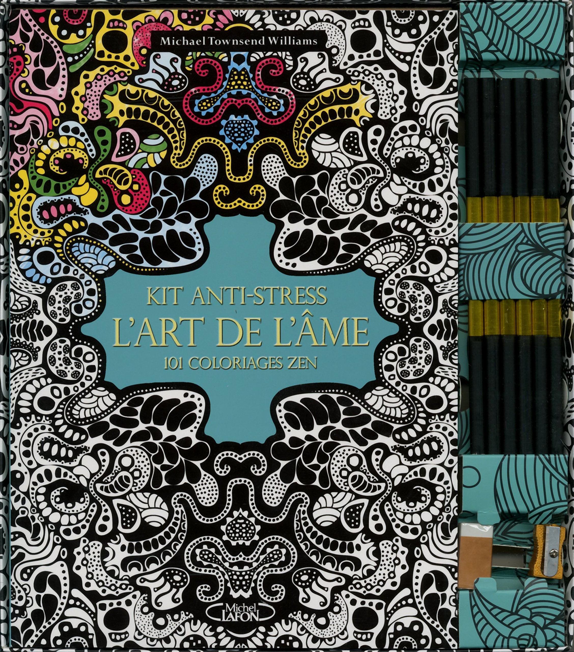 Kit anti-stress L'art de l'âme 101 coloriages zen book