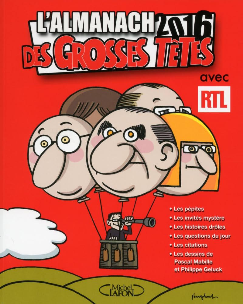 L'almanach des Grosses Têtes 2016 avec RTL book