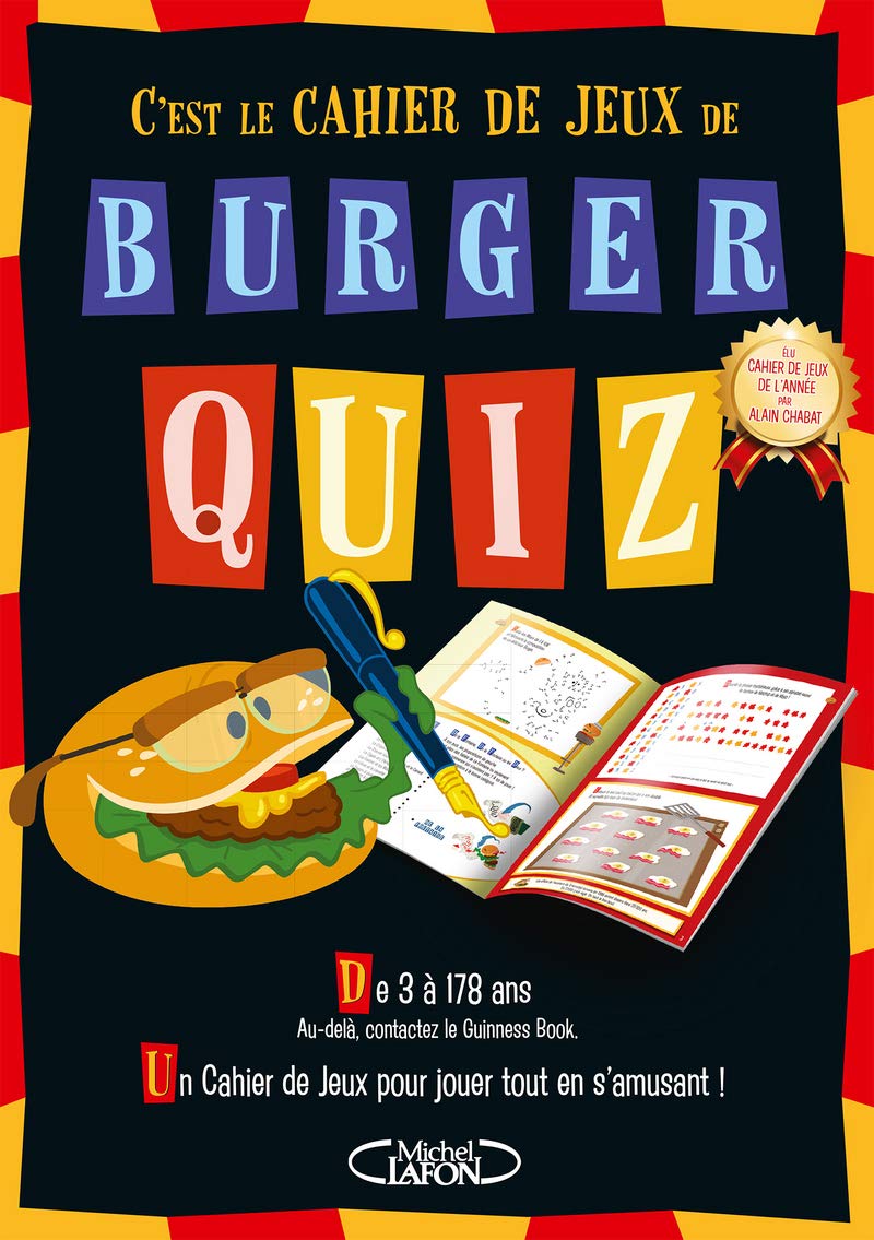 Burger quiz - Le cahier de jeux book