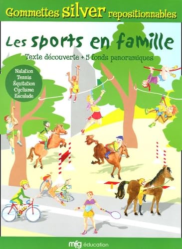 Les sports en famille: Texte découverte + 5 fonds panoramiques book