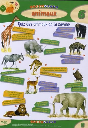 Animaux : Quiz des animaux de la savane book