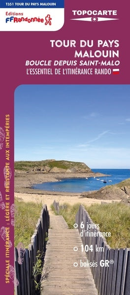 Tour du pays malouin : boucle depuis Saint-Malo : l'essentiel de l'itinérance rando book