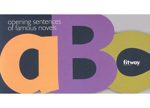 ABC: Opening Sentences of Famous Novels Contemporary literature