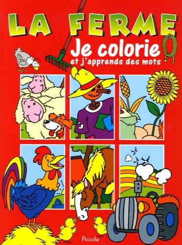 La ferme: Je colorie et j'apprends des mots book