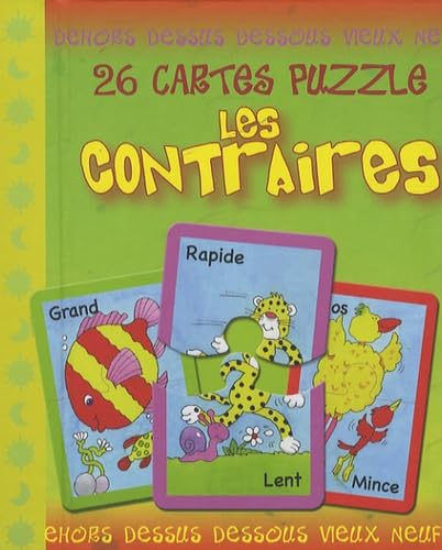 Les contraires: 26 cartes puzzle book