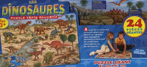Les dinosaures : puzzle tapis éducatif book