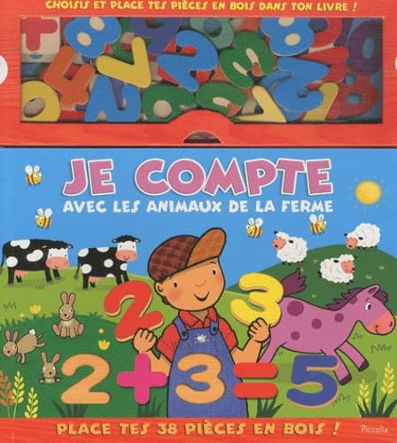 Je compte avec les animaux de la ferme: Place tes 38 pièces en bois book