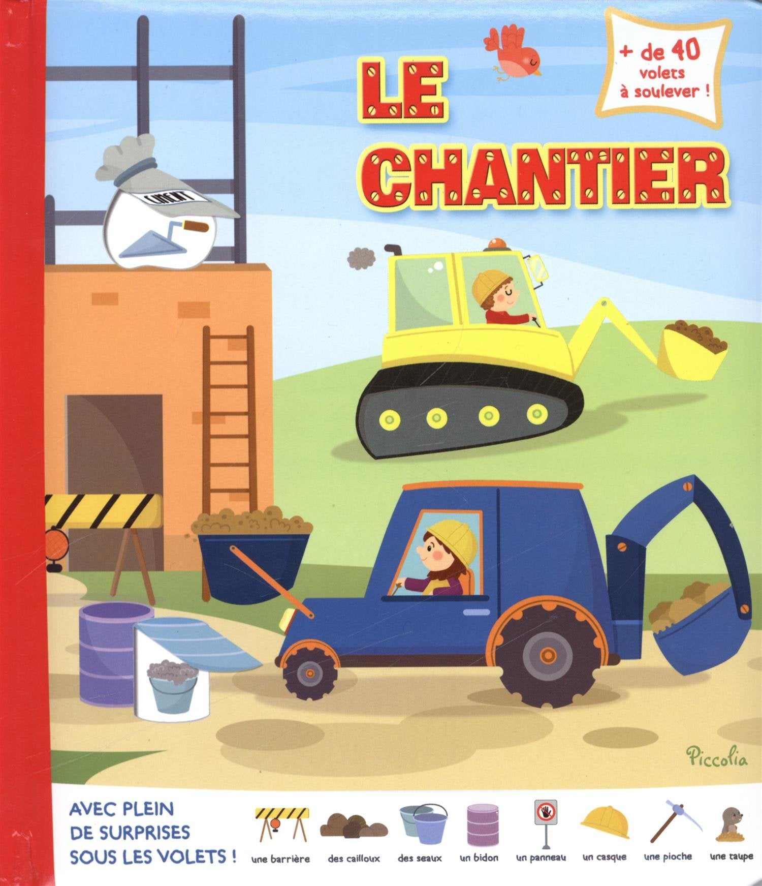 Imagier volet-surprise/le chantier book