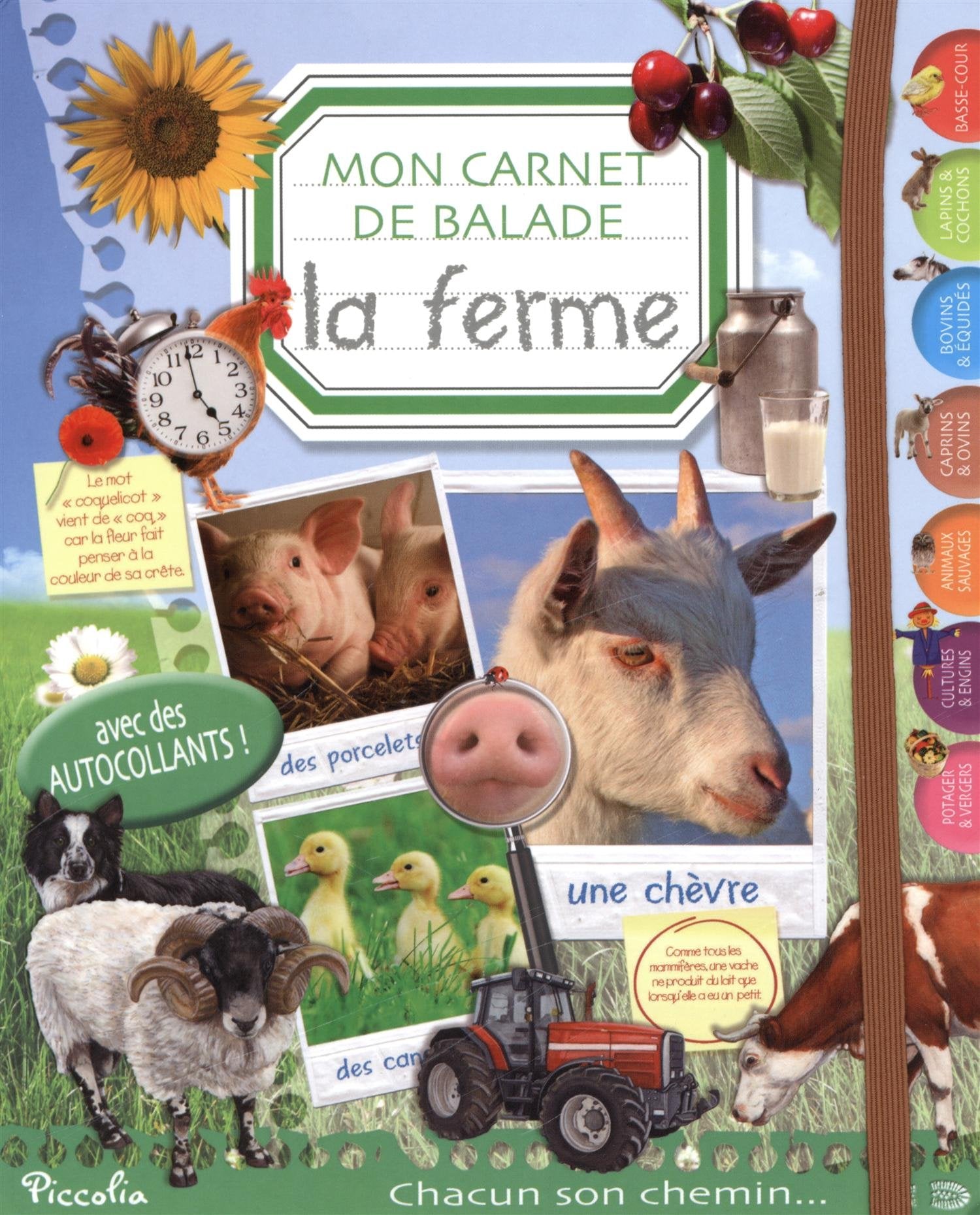 La ferme: Mon carnet de balade, avec des autocollants ! Books