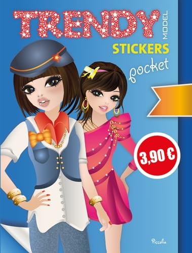 Trendy model stickers pocket: Bleu Books