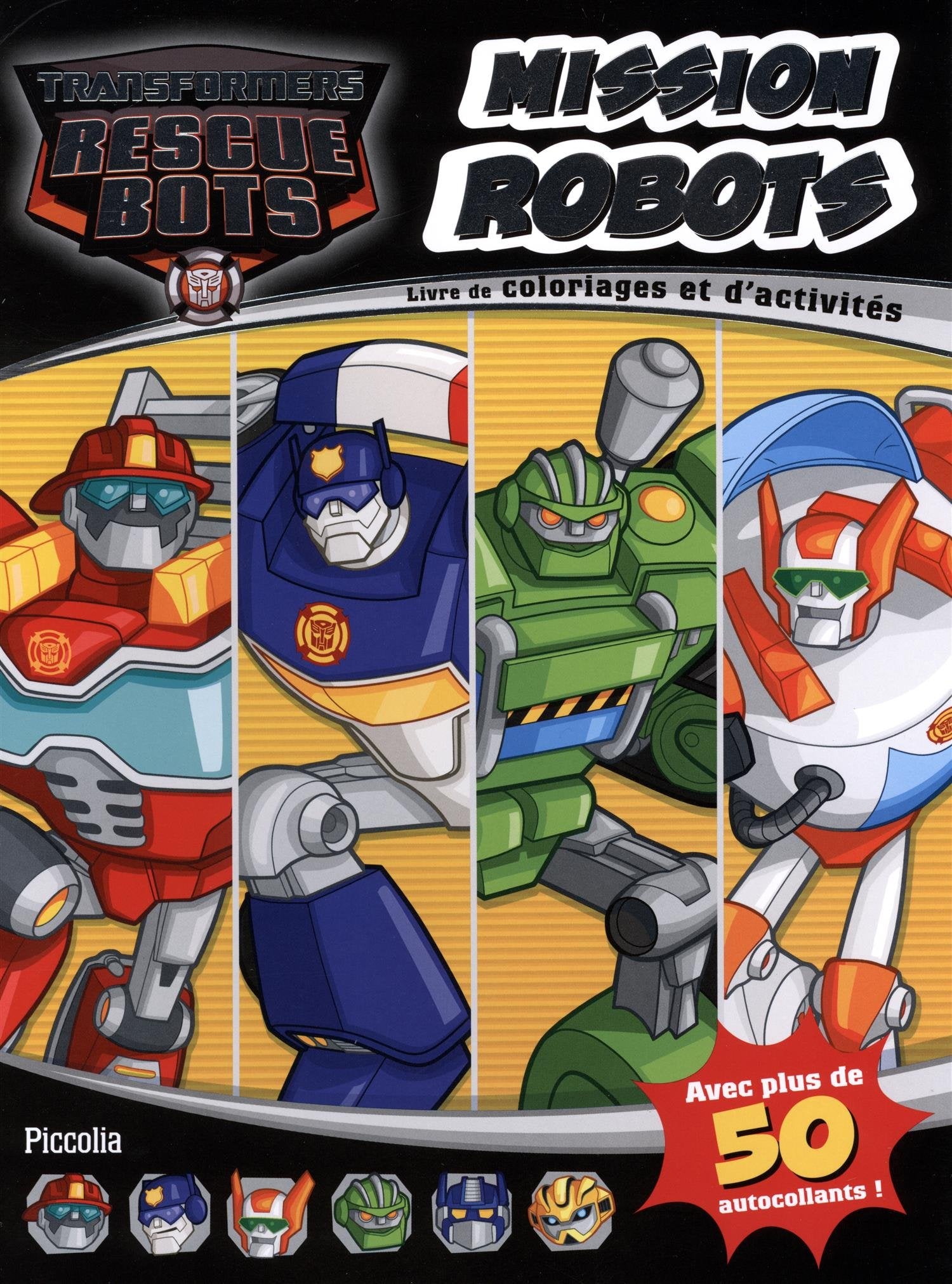 Mission robots: Livre de coloriages et d'activités avec plus de 50 autocollants ! book