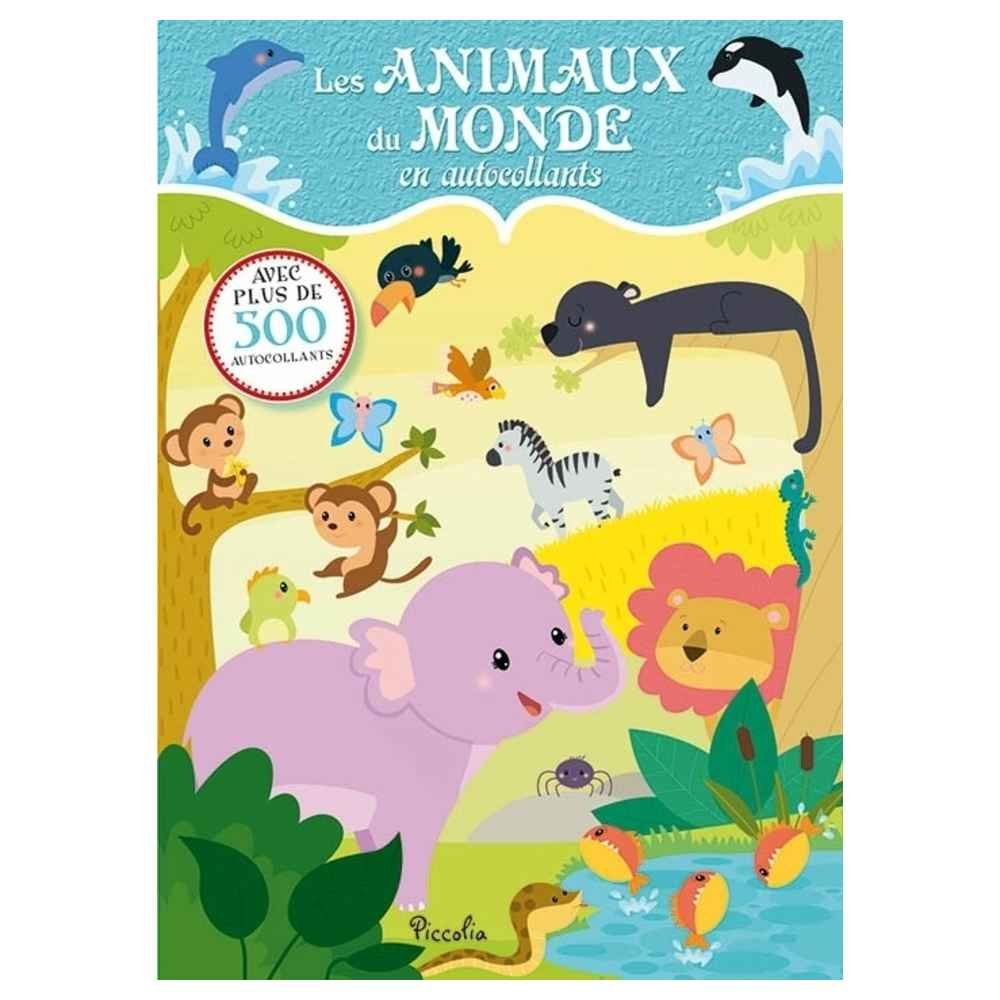 Les animaux du monde en autocollant book