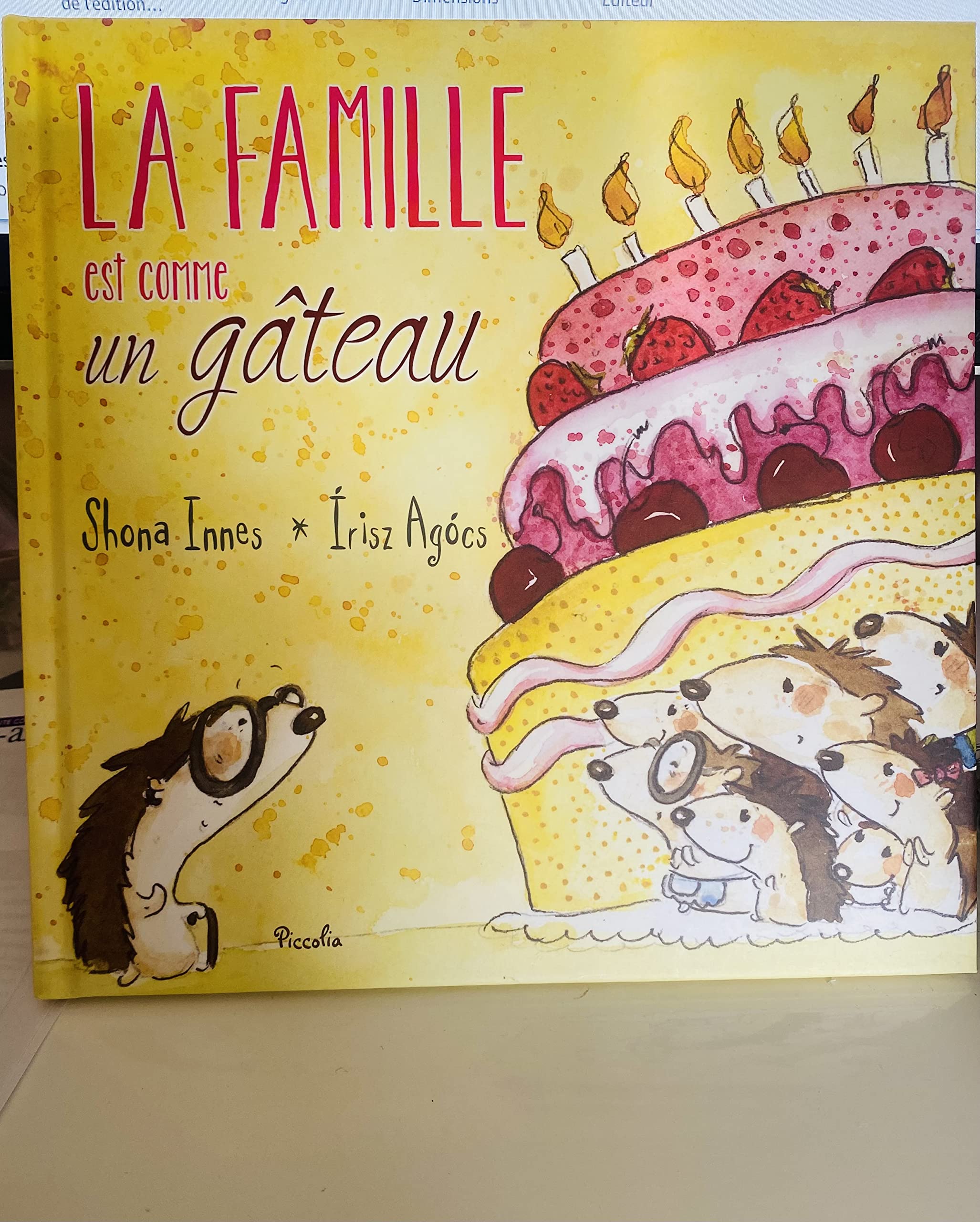 La famille est comme un gâteau book