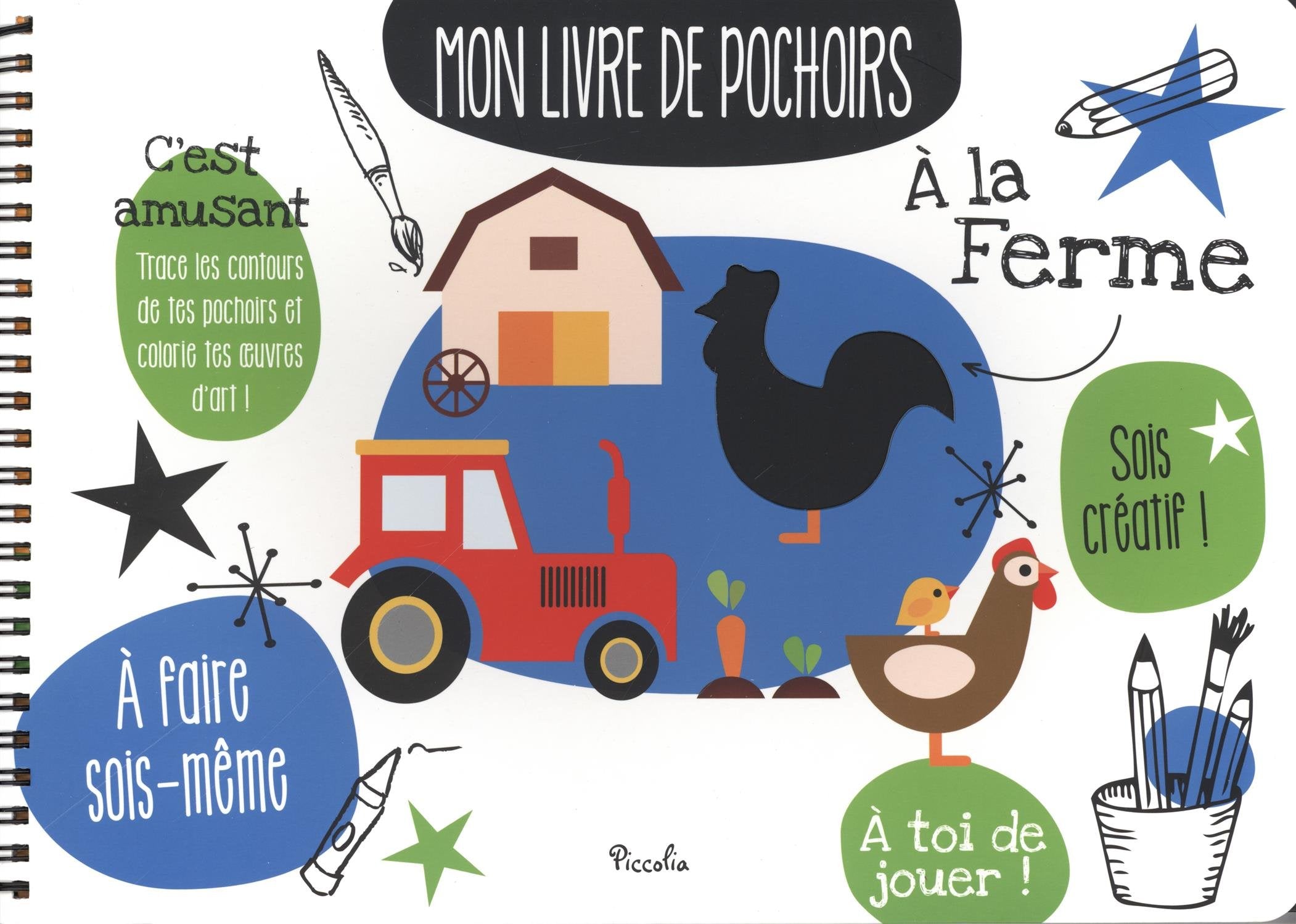 Mon livre de pochoirs : à la ferme book