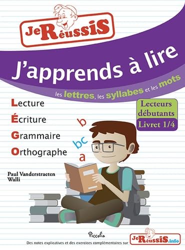 J'apprends à lire les lettres, les syllabes et les mots Books