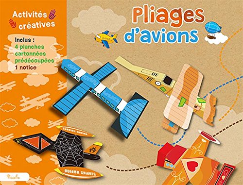 Pliages d'avions: Avec 4 planches cartonnées prédécoupées, 1 notice book
