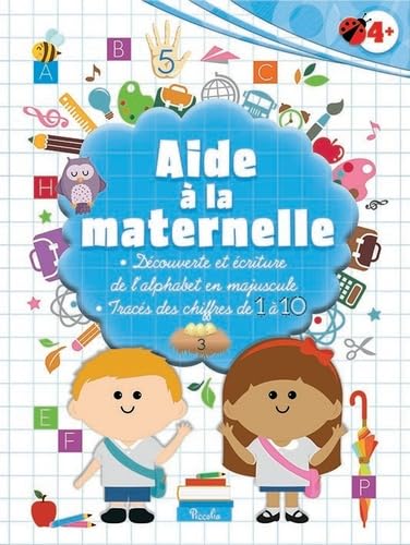 Découverte et écriture de l'alphabet en majuscule, tracés des chiffres de 1 à 10, 4+ Books