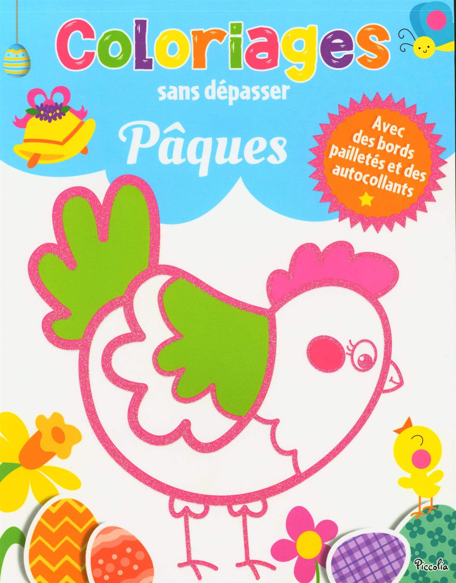 Pâques Coloriages sans dépasser book