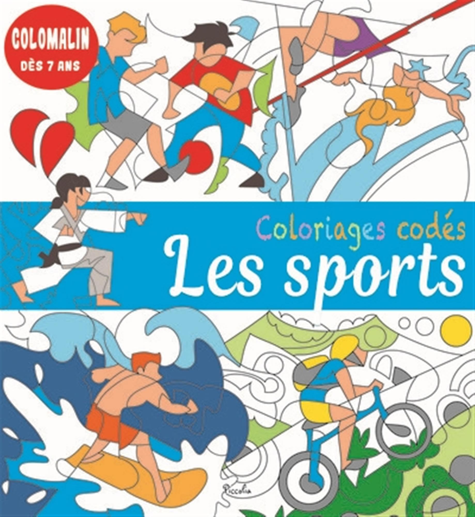 Coloriages codés - Les sports book