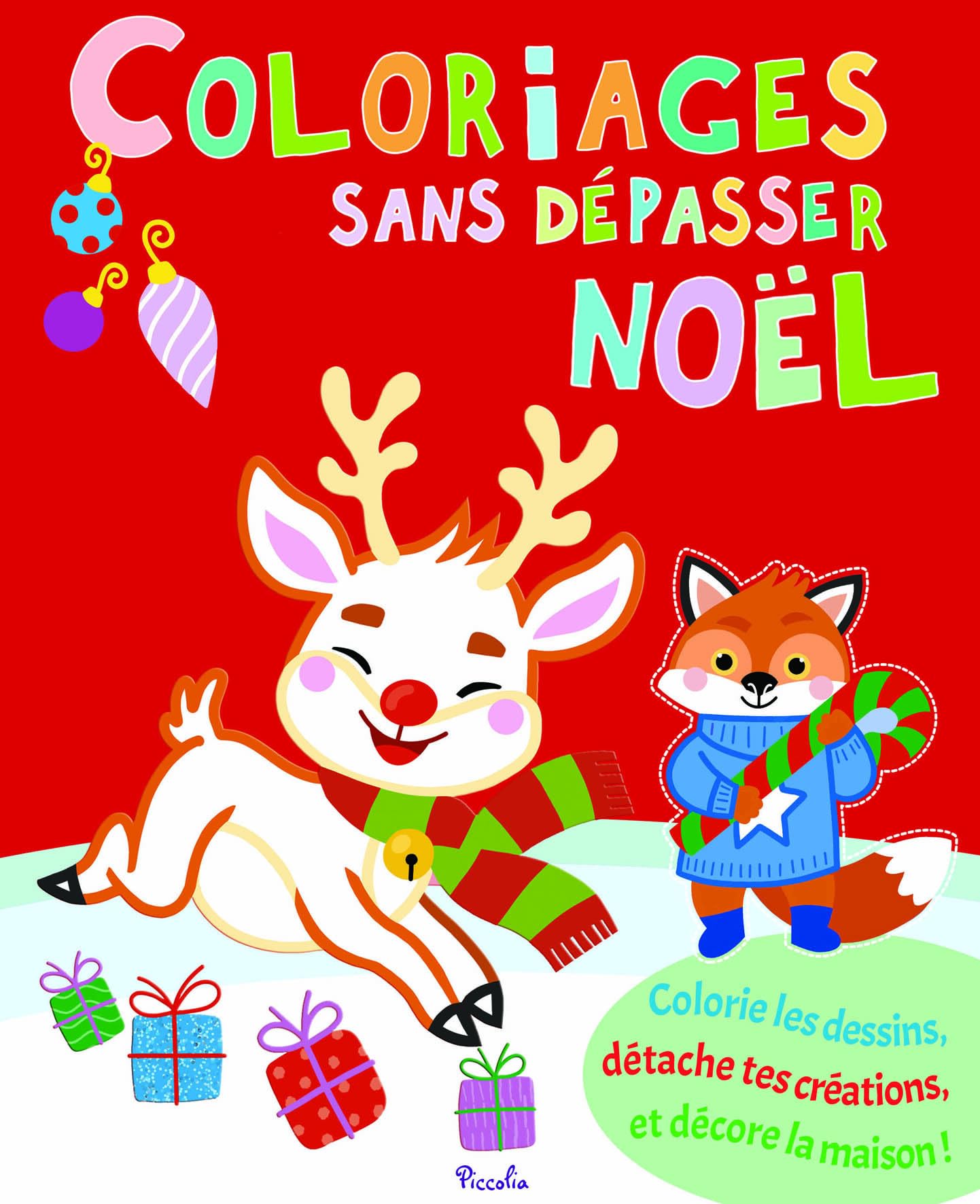 Coloriages sans dépasser Noël book