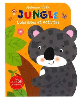 Animaux de la jungle : coloriages et activités book
