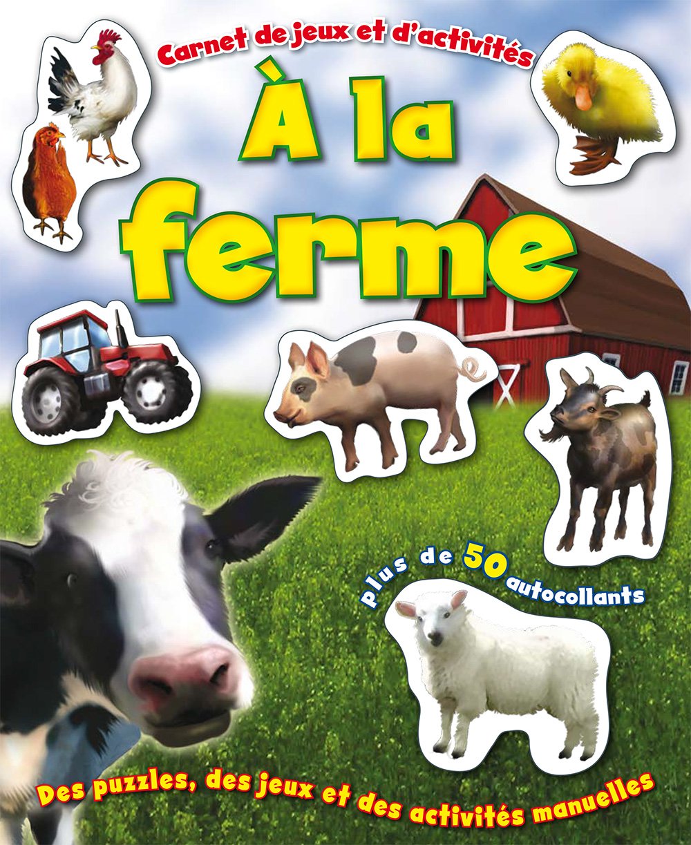 A la ferme: Carnet de jeux et d'activités Books
