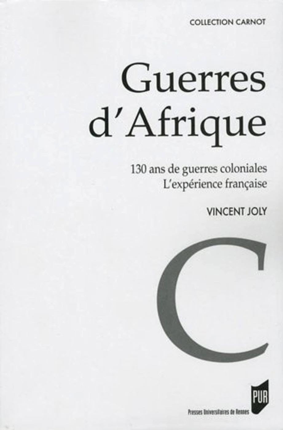 GUERRES D AFRIQUE: 130 ans de guerres coloniales ; l'expérience française Politics & History