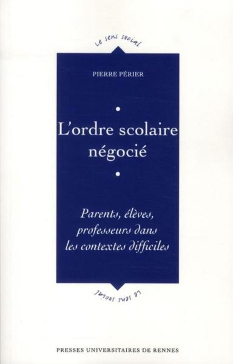 ORDRE SCOLAIRE NEGOCIE book
