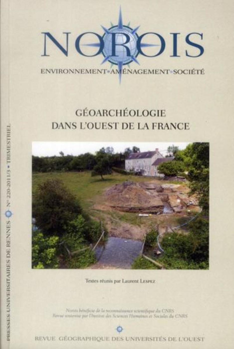 GEOARCHEOLOGIE DANS L OUEST DE LA FRANCE book