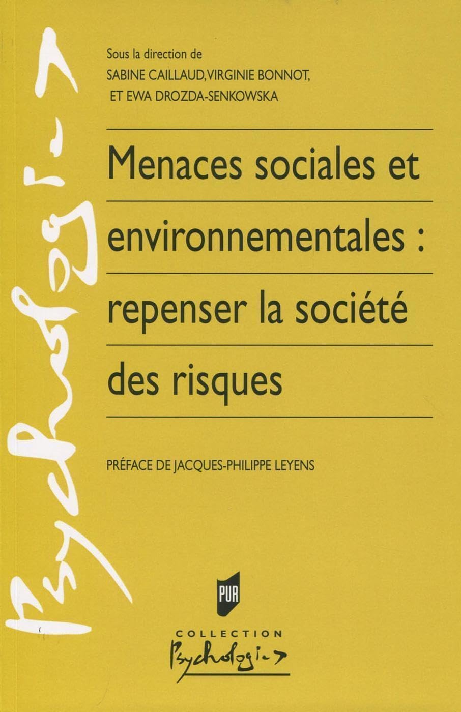 Menaces sociales et environnementales : repenser la société des risques book