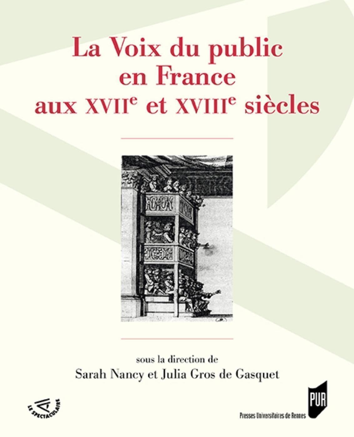 La Voix du public en France aux XVIIe et XVIIIe siècles book