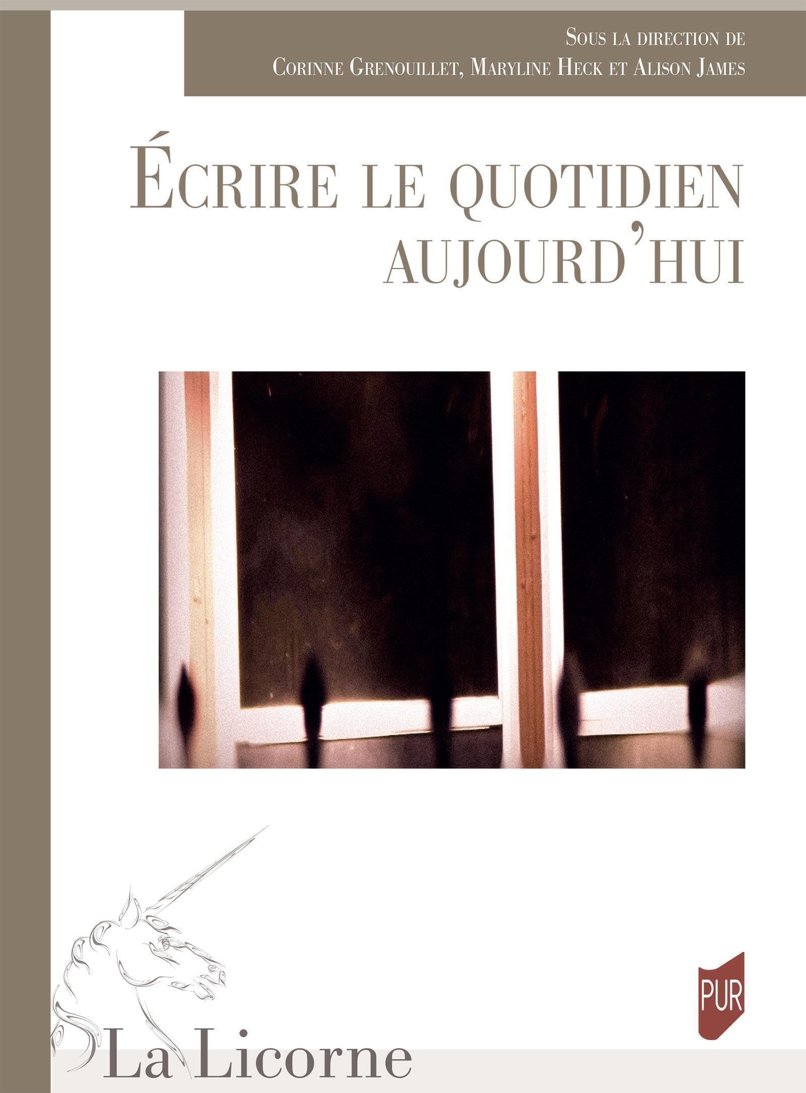 Écrire le quotidien aujourd'hui book