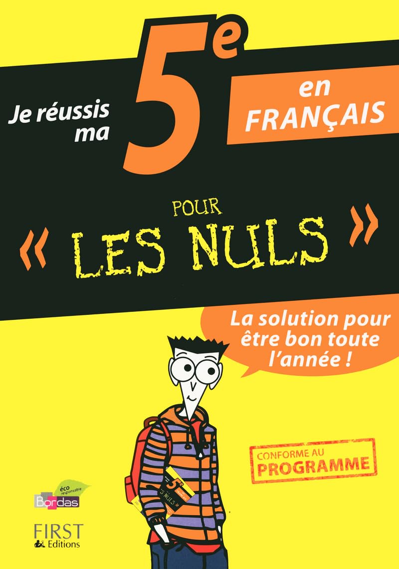 Je réussis ma 5eme en français pour les nuls Professional & Reference Books