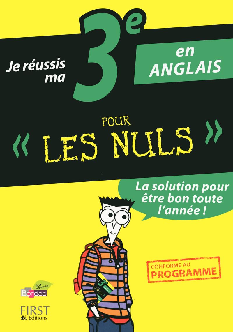 Je réussis ma 3eme en anglais pour les nuls Professional & Reference Books