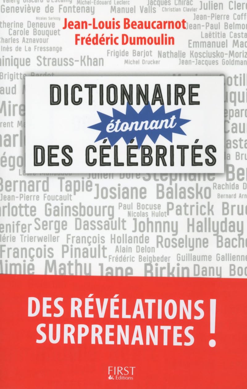 Dictionnaire étonnant des célébrités Books