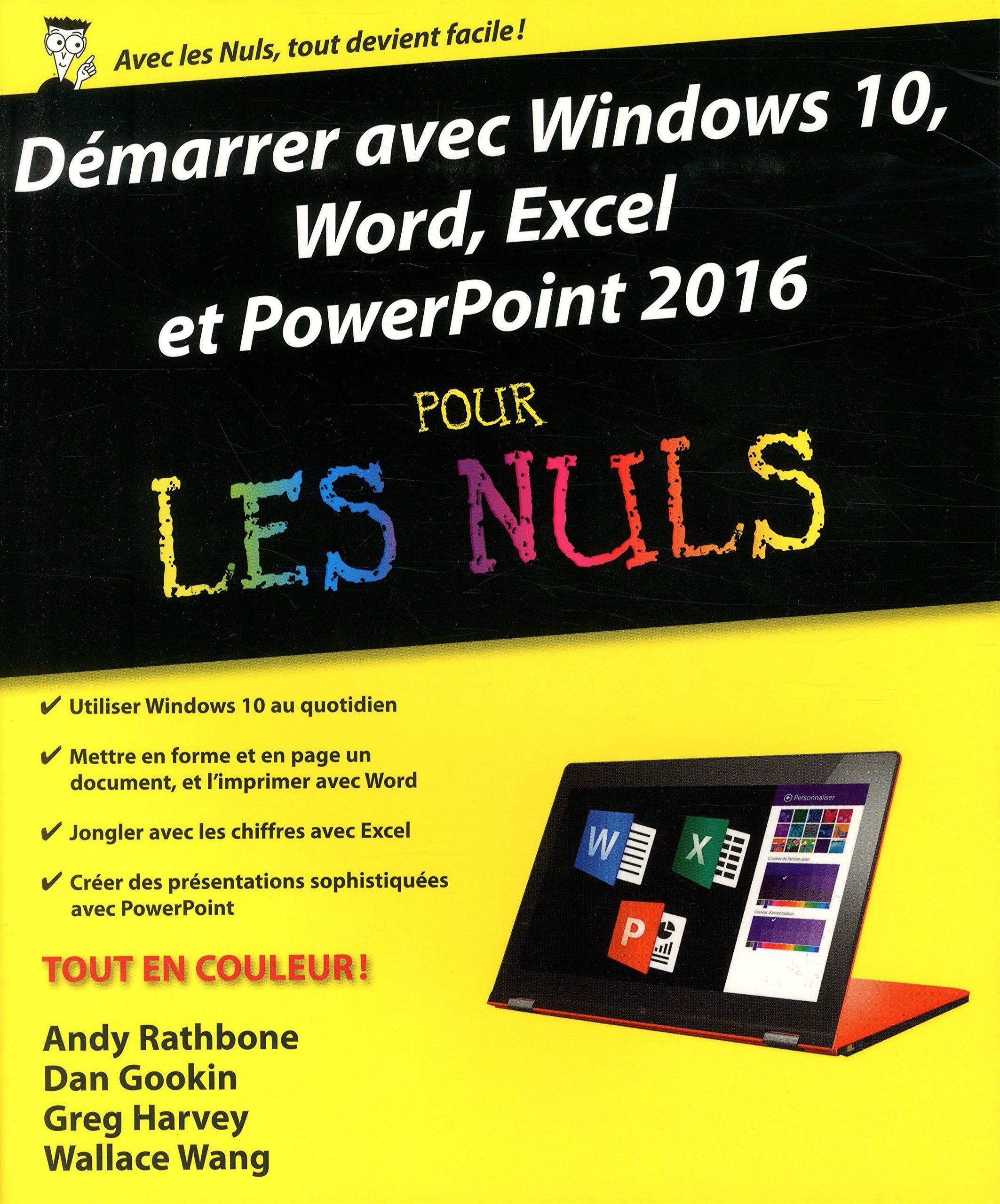 Démarrer Avec Windows 10, Word, Excel Et Powerpoint 2016 Pour Les Nuls Computer Science