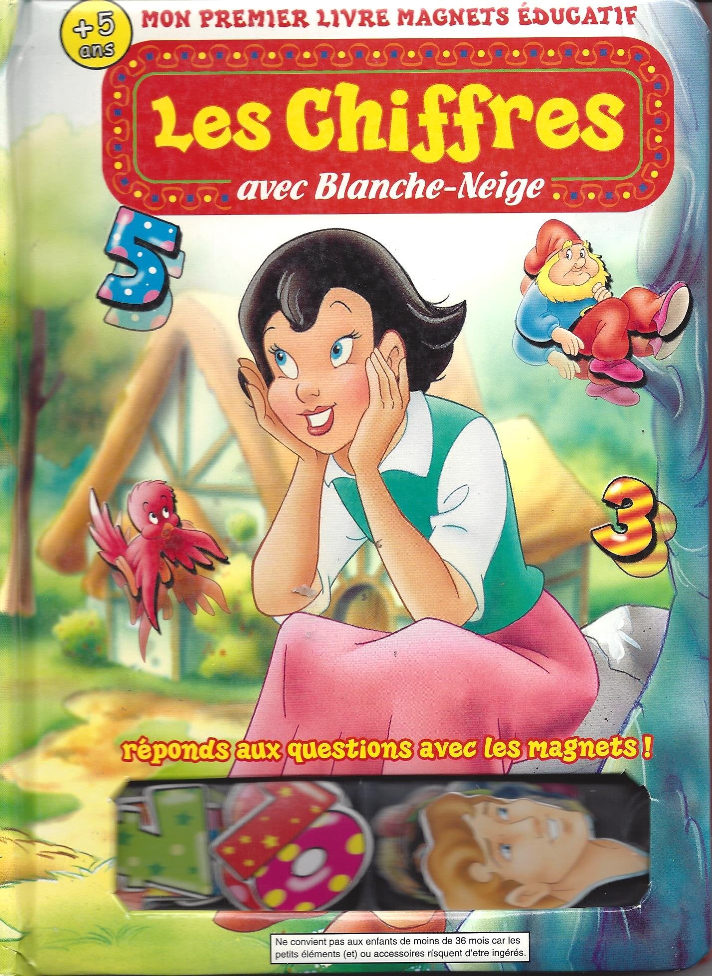 Les chiffres avec blanche-neige (livre magnets) book