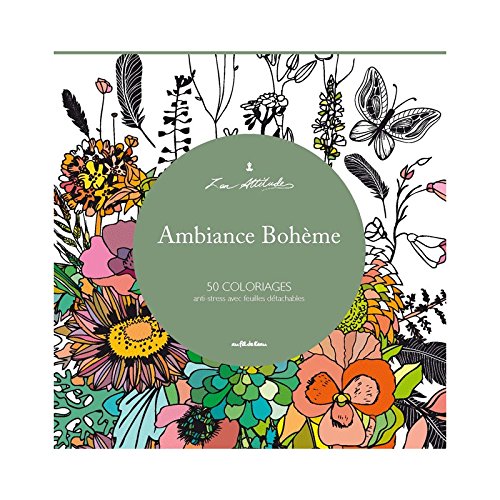 Coloriages pour adulte "Ambiance Bohème - Zen Attitude" cd