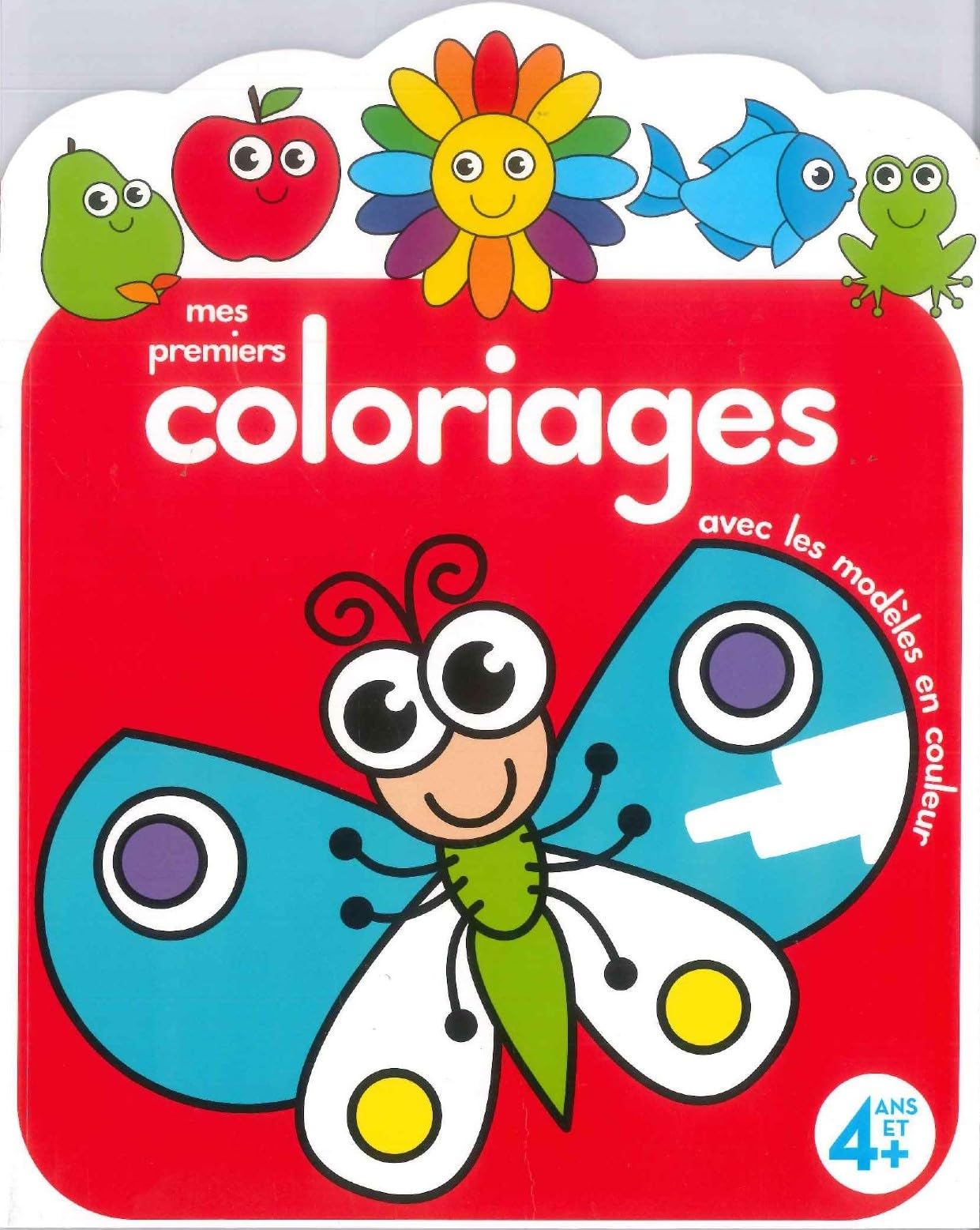Mes premiers coloriages avec les modèles en couleur (papillon) book