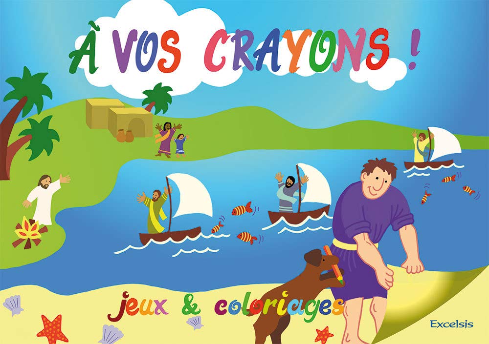 À vos crayons. Jeux et Coloriages book