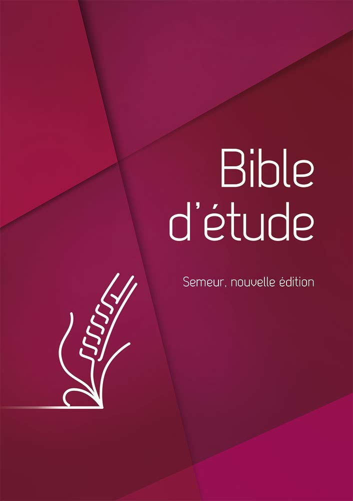 Bible d'étude. Version du Semeur. Couverture Rigide Quadri Rouge. Tranche Blanche: Couverture rigide rouge, tranche blanche Religion & Esotericism