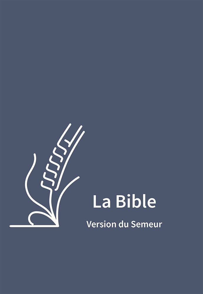 La Bible version du Semeur, skivertex bleue, avec zip fermeture à glissière book