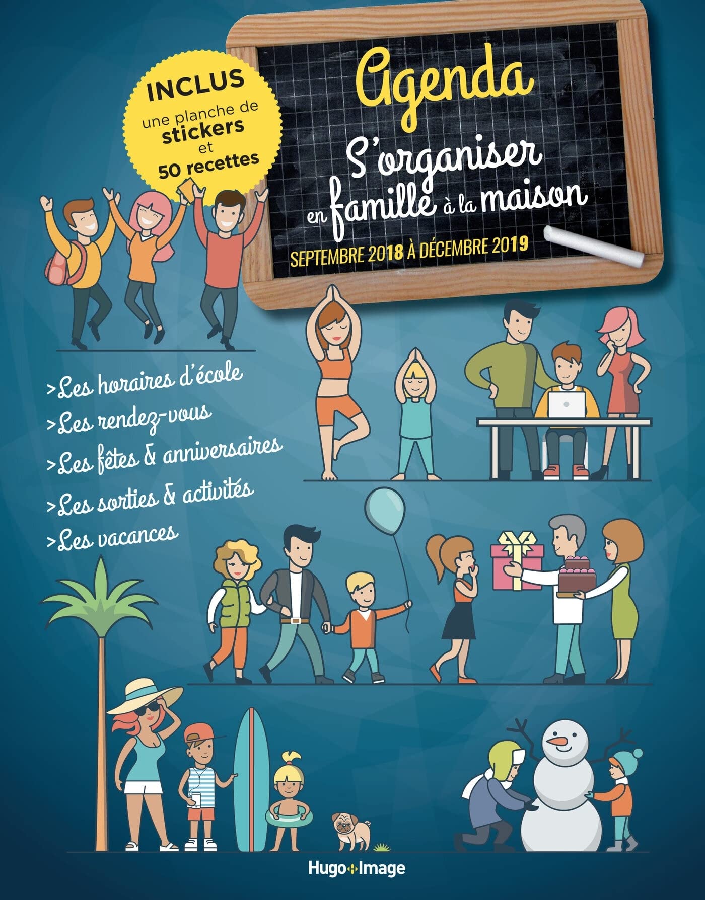 Agenda s'organiser en famille à la maison de Septembre 2018 à Décembre 2019 book
