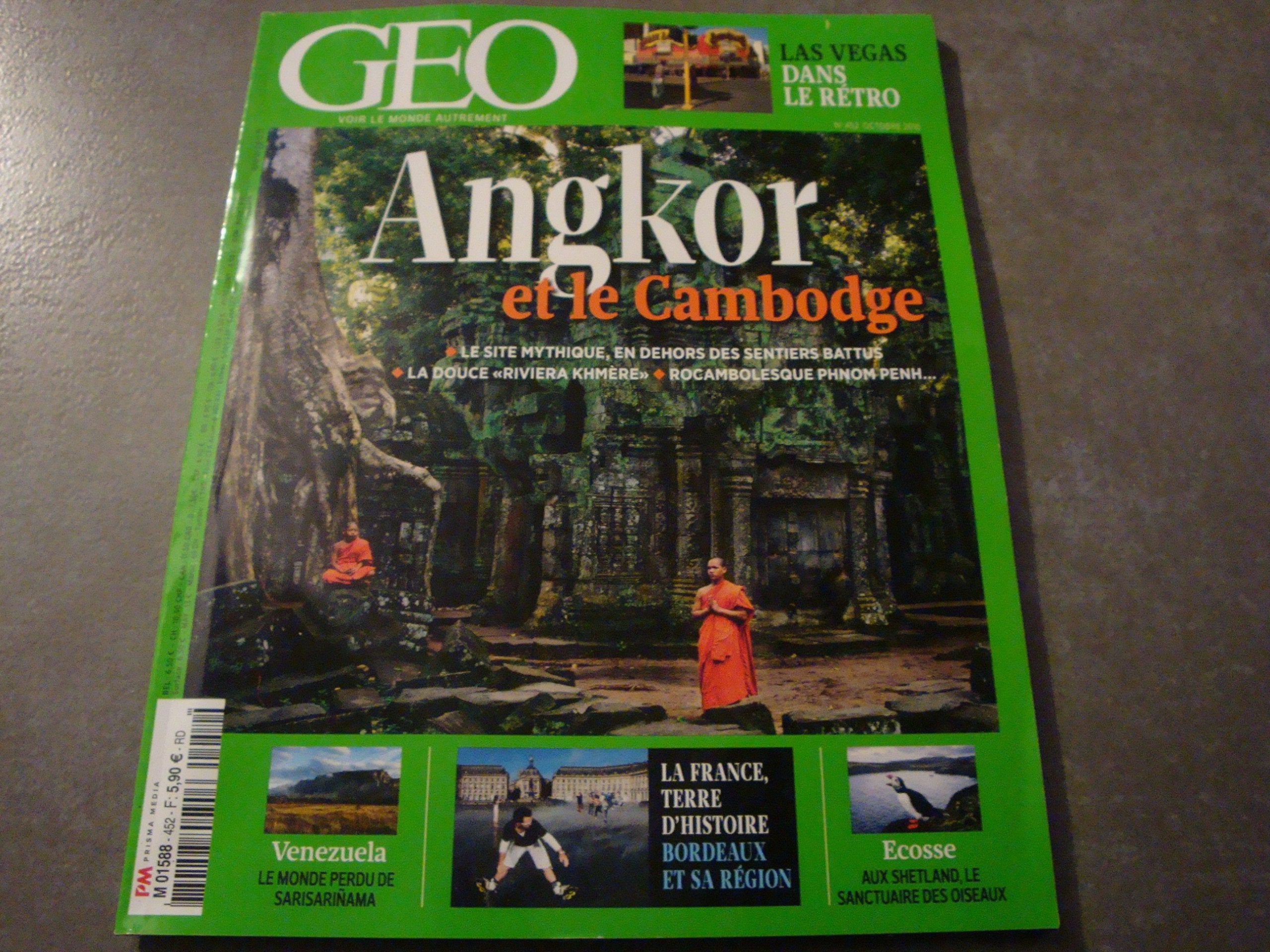GEO MAG N°452 !! "ANGKOR ET LE CAMBODGE" book