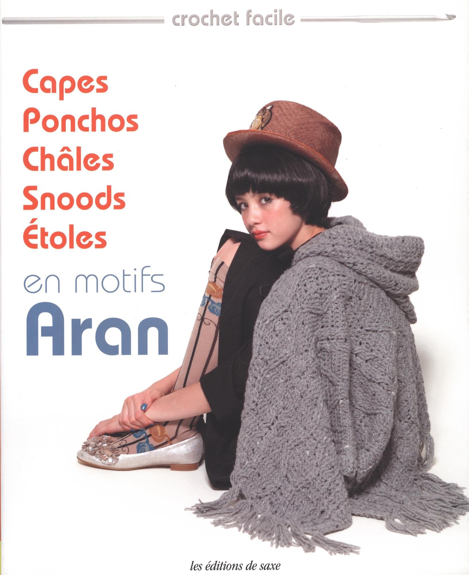 Capes, ponchos, châles, snoods, étoles en motifs Aran book