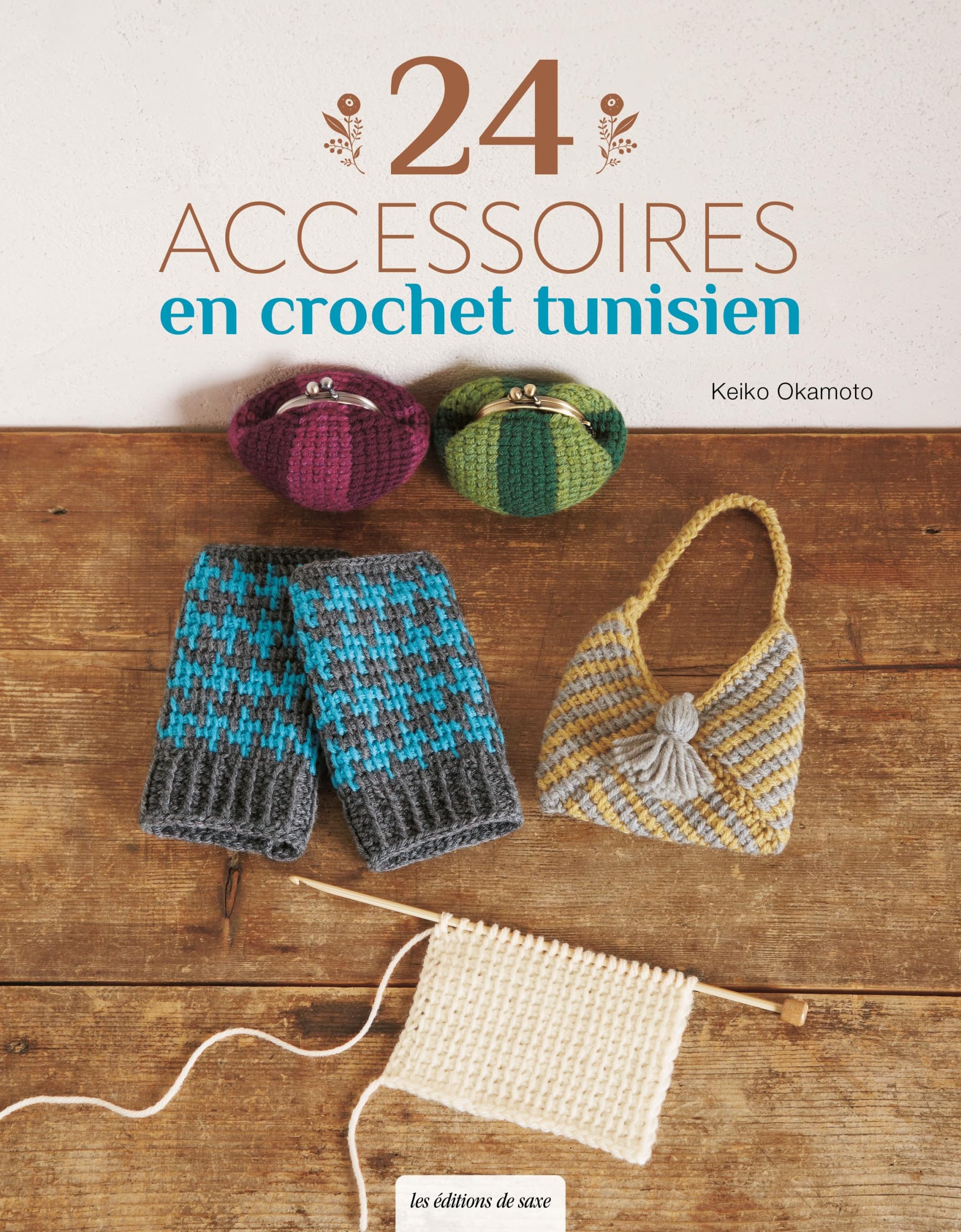 24 accessoires en crochet tunisien book
