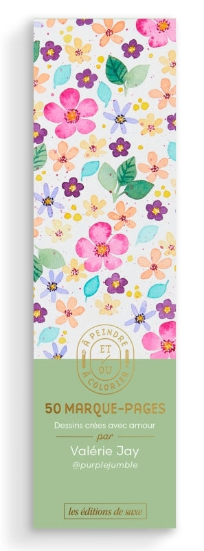 50 marque-pages à peindre et/ou à colorier book
