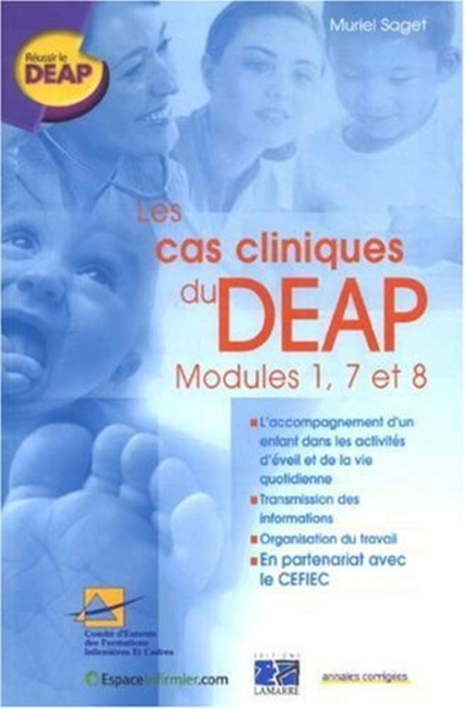 Les cas cliniques de DEAP: Module 1, 7 et 8 book