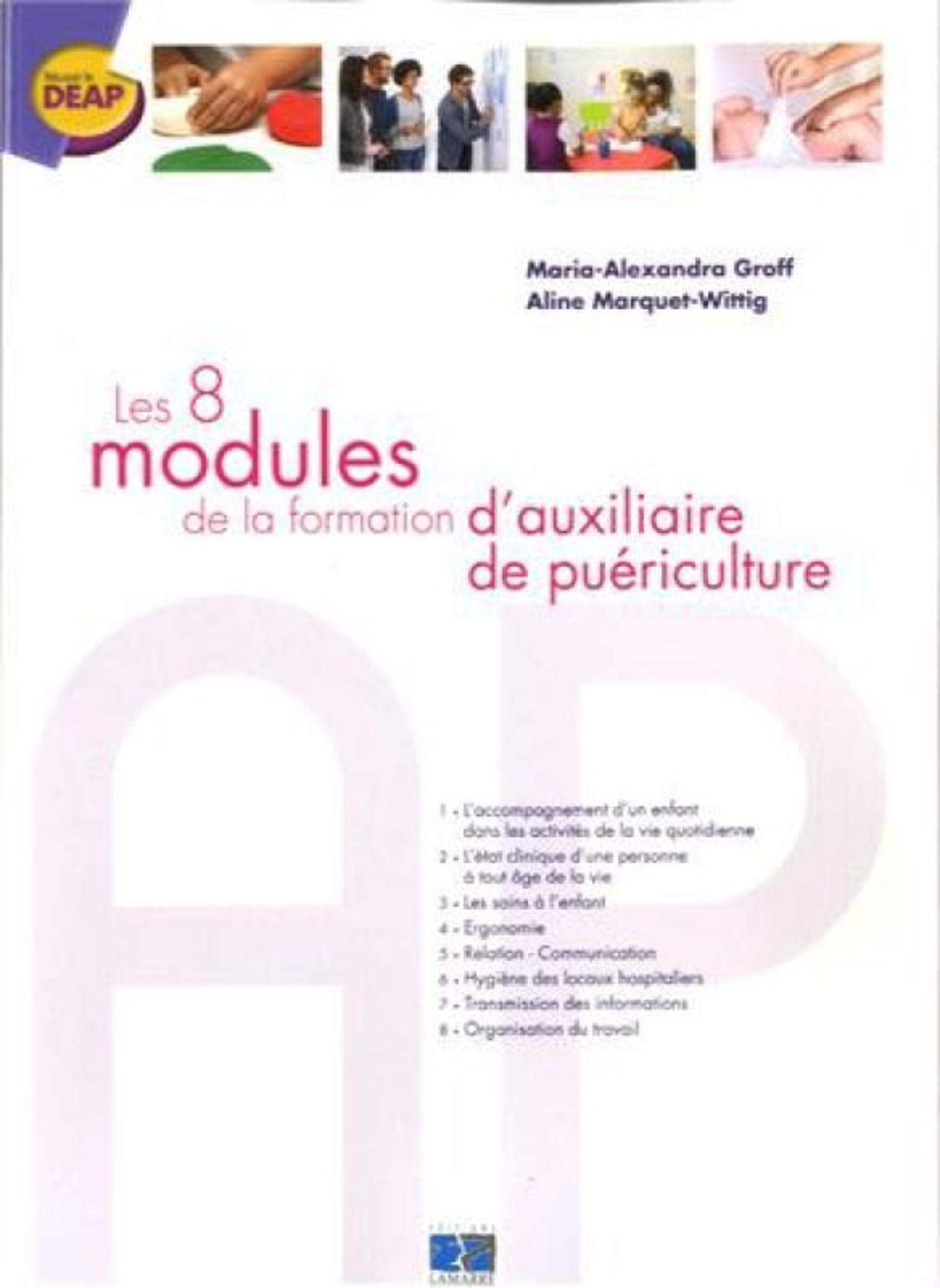 Les 8 modules de la formation d'auxiliaire de puériculture book