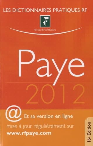 Dictionnaire Paye 2012. Et sa version en ligne book
